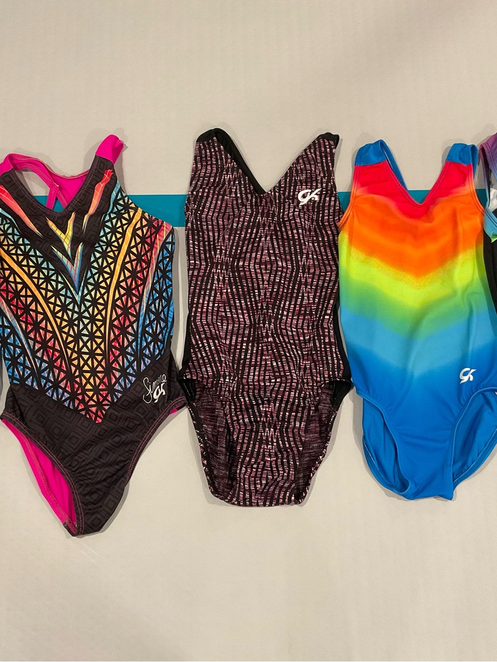 SylviaP sz8 Riley Rainbow Ombre Tank Leotard - Picture 11 of 13